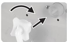 JEYAL WNLAVE-LINGE TOPWASMACHINE TOPLADER - Raccordement des tuyaux Raccordement du tuyau d'arrivée d'eau - 1