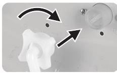 JEYAL WNLAVE-LINGE TOPWASMACHINE TOPLADER - De slang aansluten De watertoevoerslang aansluten - 1