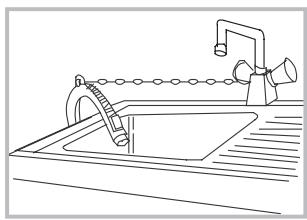 JEYAL WNLAVE-LINGE TOPWASMACHINE TOPLADER - Raccordement du tuyau de vidange - 3