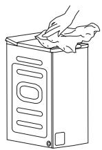 JEYAL WNLAVE-LINGE TOPWASMACHINE TOPLADER - Het bedieningspaneel/de buitenkant van het apparaat reinigen - 1