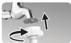 JEYAL WNLAVE-LINGE TOPWASMACHINE TOPLADER - Raccordement des tuyaux Raccordement du tuyau d'arrivée d'eau - 2