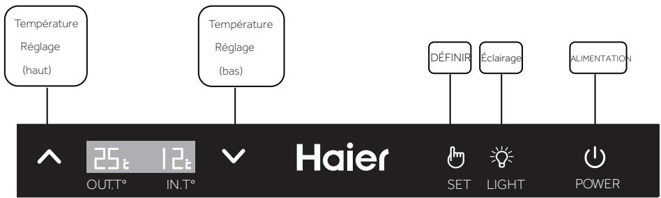 HAIER WineBank60 - Panneau de commande - 1
