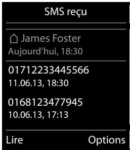 GIGASET C620 BLANC - Lecture et gestion des SMS - 1