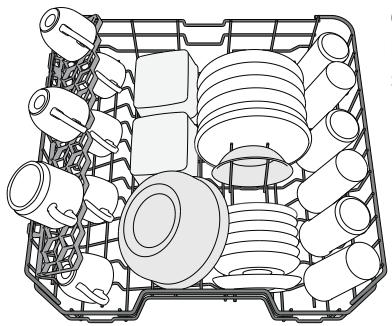 INDESIT LaveVaisselleIntegrableDIC5B+16AS - PANIER SUPÉRIEUR - 1