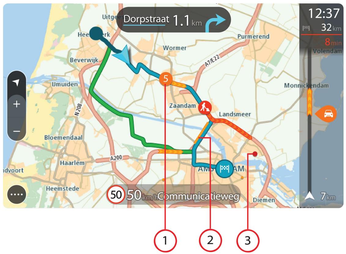 TOMTOM GPSGO PREMIUM 6°MONDE CONNECTE - Consulter le traffic sur la carte - 1
