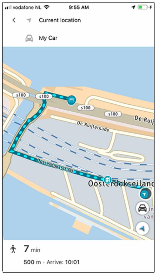 TOMTOM GPSGO PREMIUM 6°MONDE CONNECTE - Sélectionnez Aller ici à pied. - 2