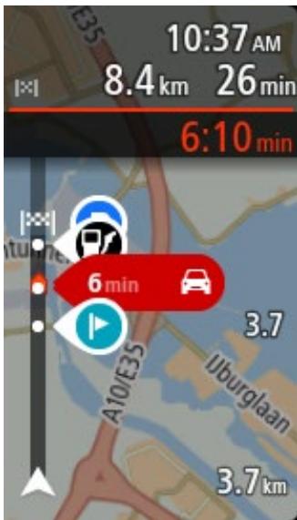 TOMTOM GPSGO PREMIUM 6°MONDE CONNECTE - Barre de parcours - 1