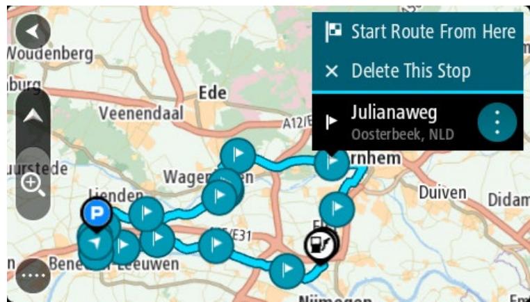 TOMTOM GPSGO PREMIUM 6°MONDE CONNECTE - Se rendre à un arrêt d'un parcours enregistré - 2