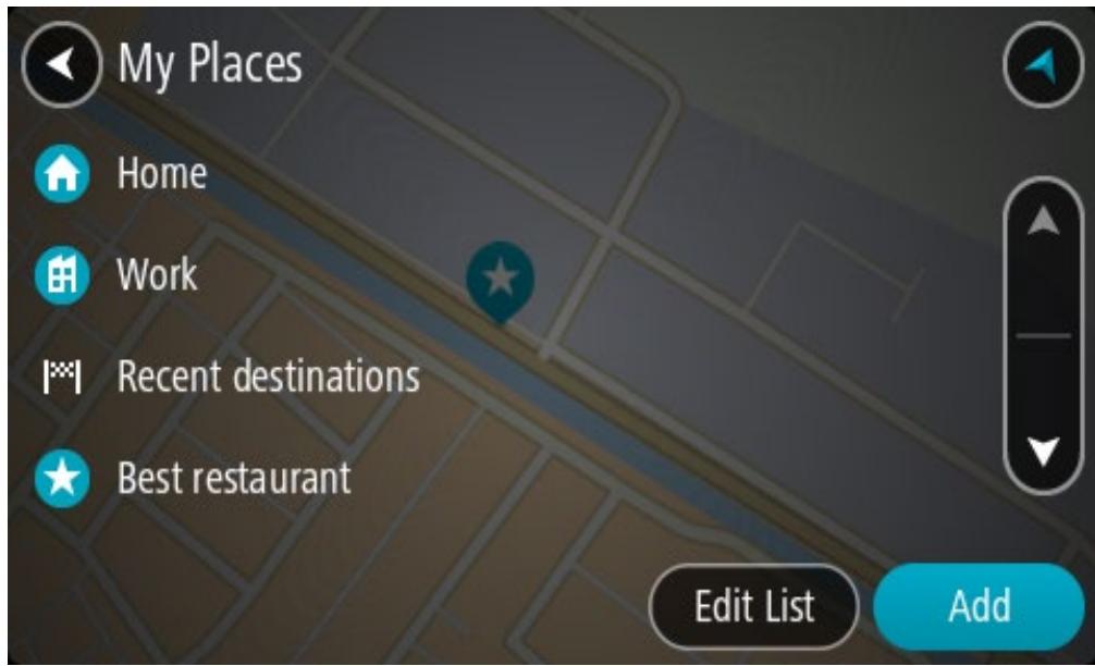 TOMTOM GPSGO PREMIUM 6°MONDE CONNECTE - Planifier un parcours à l'aide de Mes destinations - 3