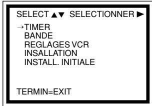 PHILIPS VRQ 45 - Navigation dans le menu à l'écran - 1