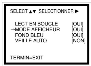PHILIPS VRQ 45 - Activation ou déactivation de l'affichage des données d'État (STATUS) - 1