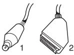 PHILIPS VRQ 45 - Connexion à l'aide d'un cable péritel - 1