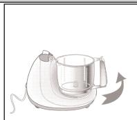 SEB FP 5011.01 - Mise en place du bol (4) : - 2