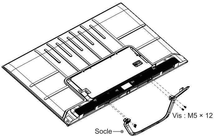 HISENSE 50A63HE - Installation du support - 3