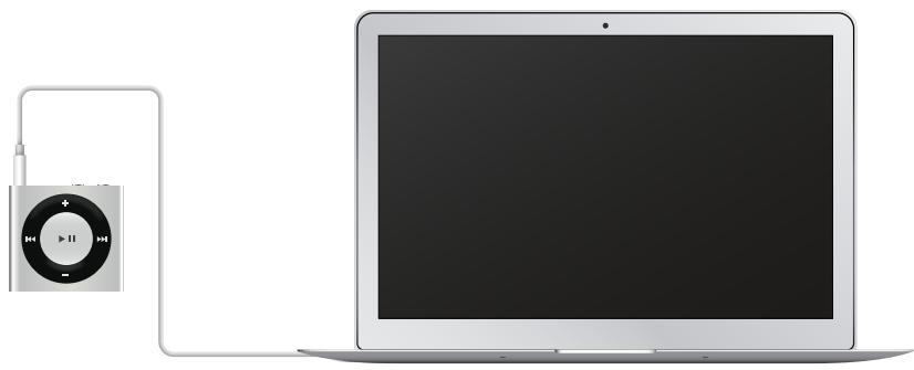 APPLE iPD SHUFFLE 2GB BLUE - Connector l'iPod shuffle - 1