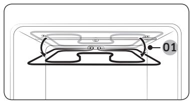 SAMSUNG NV75K5541BS - Paroi supérieure (modèles applicables uniquement) - 2