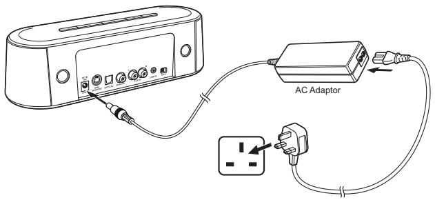 TOSHIBA SBM1W - Connexion du cordon d'alimentation - 2