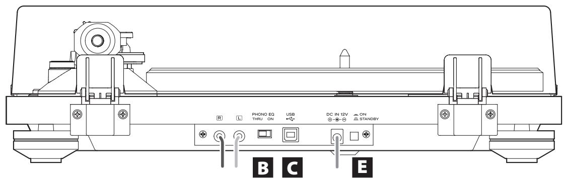 TEAC TN300 WHITE - Branchements - 1