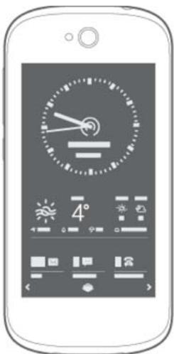 YOTA PHONE 2 NOIR - Écran permanent - 1