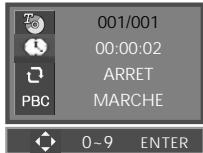 DAEWOO DX9840S - Confirmation du mode disque VCD et DivX en cours - 1