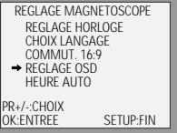 DAEWOO DX9840S - Activation et désactivation de la fonction OSD - 2