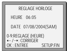 DAEWOO DX9840S - Réglage de la date et de l'heure - 2
