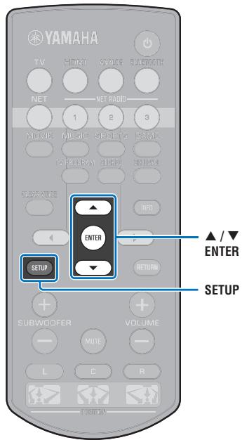 YAMAHA SRT-1500 - Appuyez sur la touche ENTER. - 2