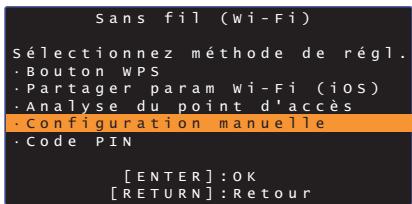 YAMAHA SRT-1500 - Configuration manuelle de la connexion sans fil - 2