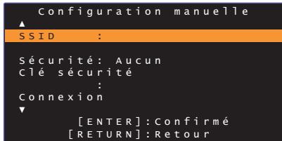 YAMAHA SRT-1500 - Configuration manuelle de la connexion sans fil - 3