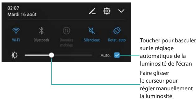 HUAWEI P082017LiTE - Réglage de la luminosité de l'écran - 1