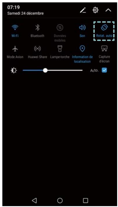 HUAWEI P082017LiTE - Changer l'orientation de l'écran - 2