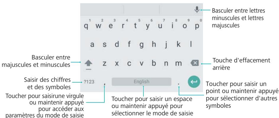 HUAWEI P082017LiTE - Utilisation de la méthode de saisie Google - 1