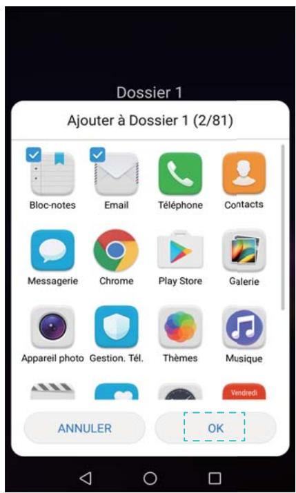HUAWEI P082017LiTE - Ajouter des applications à un dossier - 1
