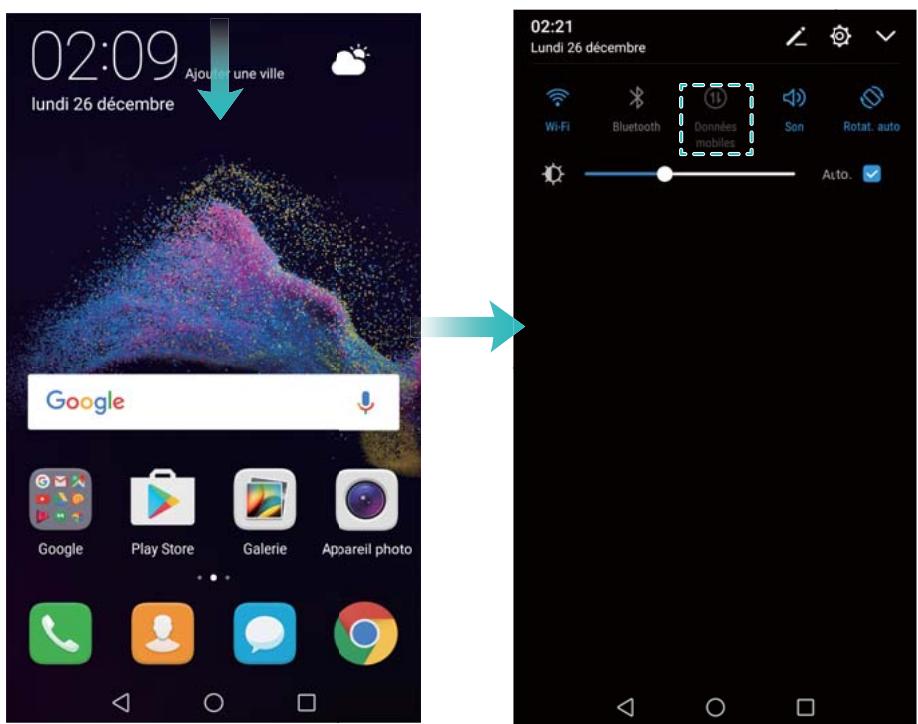 HUAWEI P082017LiTE - Se connecter à un réseau de données mobiles - 1