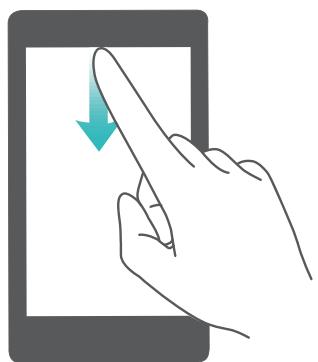 HUAWEI P082017LiTE - Ouverture de l'onglet des boutons de raccourci - 1