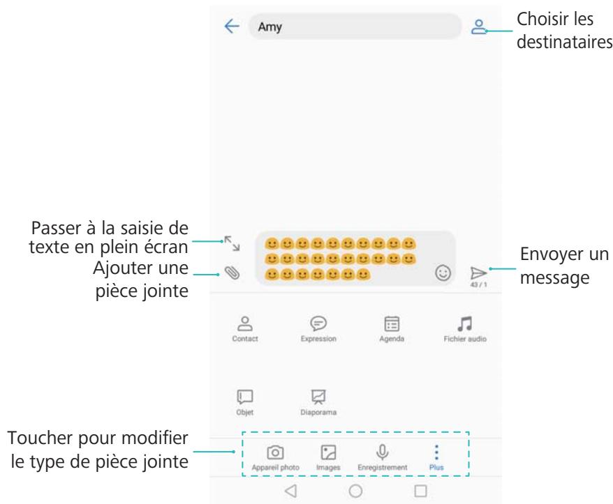 HUAWEI P082017LiTE - Envoyer un message - 1