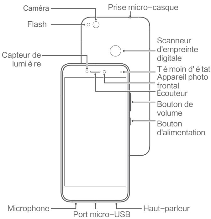 HUAWEI P082017LiTE - Votre téléphone en un coup d'oeil - 1