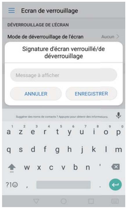 HUAWEI P082017LiTE - Configurer votre signature d'écran de verrouillage - 1