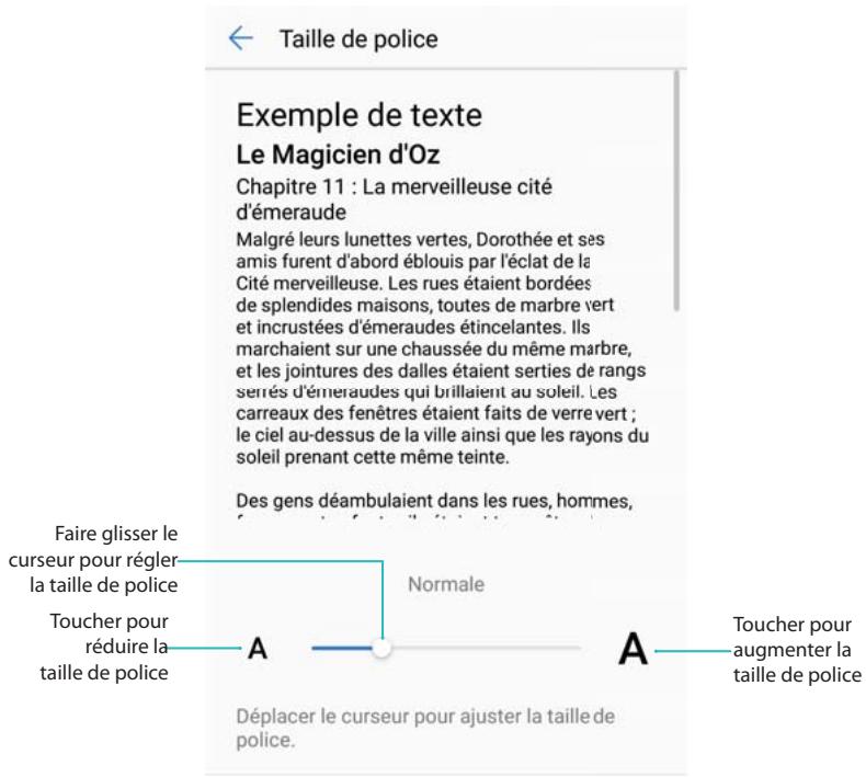 HUAWEI P082017LiTE - Modification de la taille de police - 1