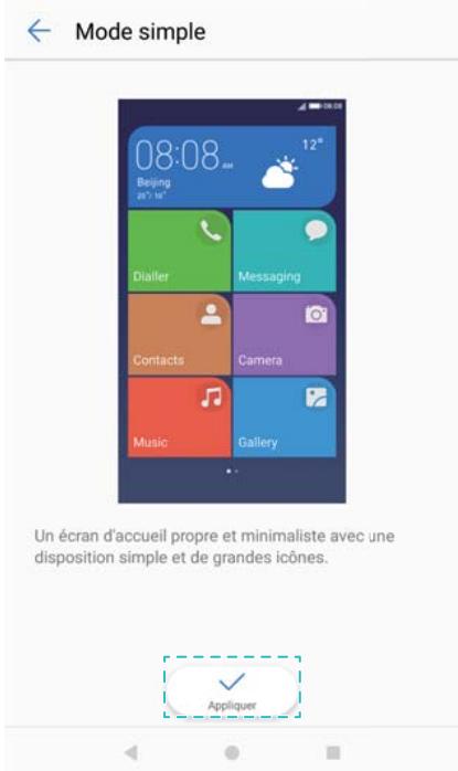 HUAWEI P082017LiTE - Passer à l'écran d'accueil simple - 1