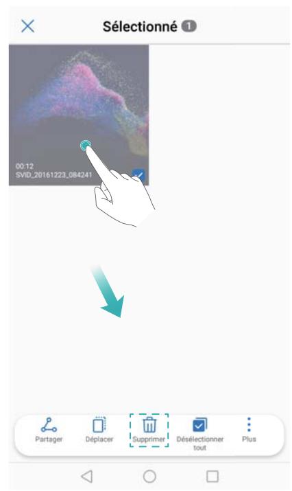 HUAWEI P082017LiTE - Suppression d'enregistrements d'écran - 1