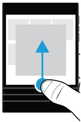 BLACKBERRY PASSPORT BLANC - Parcourir l'écran d'accueil - 1