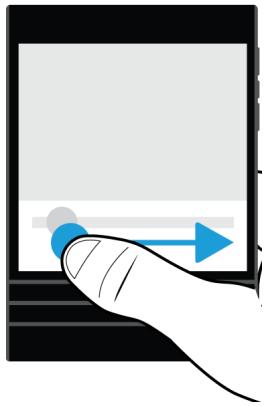 BLACKBERRY PASSPORT BLANC - Utiliser un curseur - 1