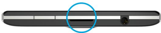 BLACKBERRY PASSPORT BLANC - Insérer une carte multimédia - 1