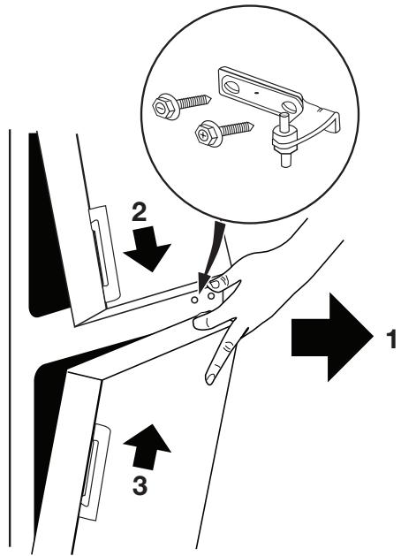 ELECTROLUX ARA 24304 - Réversibilité de la porte - 2