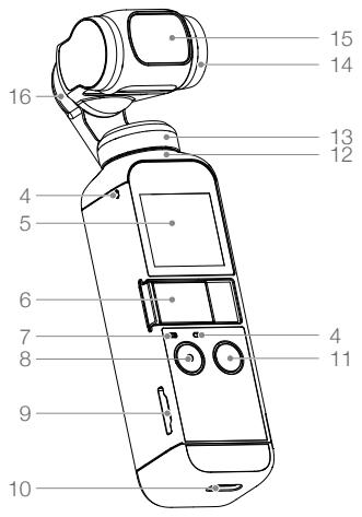 DJI ActionPocket2 - Vue d'ensemble - 2