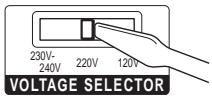 SONY DAV-SA30 - Sur les modèles qui disposent d'un sélecteur de tension, réglez le sélecteur VOLTAGE SELECTOR sur la tension de votre installation électrique. - 1
