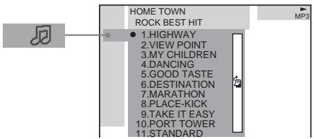 SONY DAV-SA30 - Sélectionnez (PLAGE) à l'aide de ↑/↓, puis appuyez sur ENTER. - 1