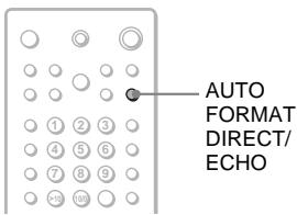 SONY DAV-SA30 - Décodage automatique du signal d'entrée audio (AUTO FORMAT DIRECT AUTO) - 1
