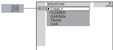 SONY DAV-SA30 - Appuyez sur / pour selectionner (ALBUM), puis appuyez sur ENTER ou sur  . - 1